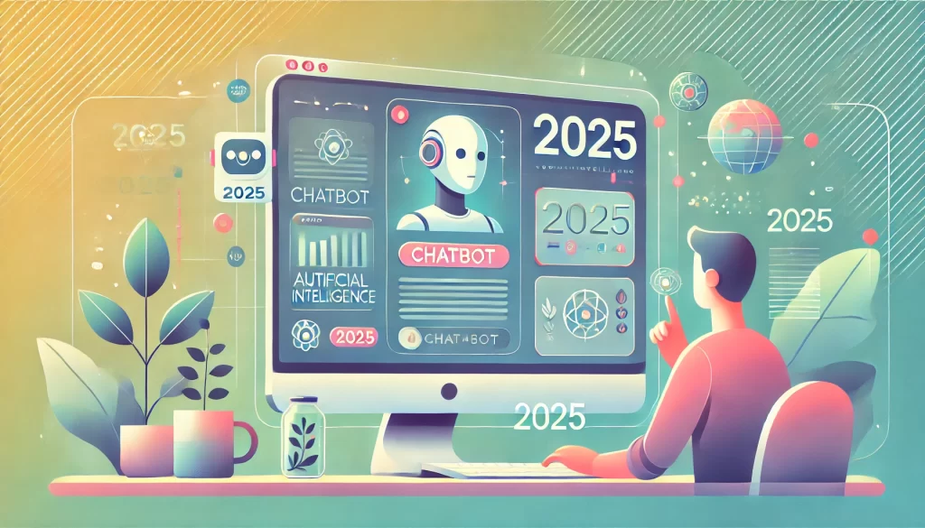 Visuel illustrant les tendances web en 2025