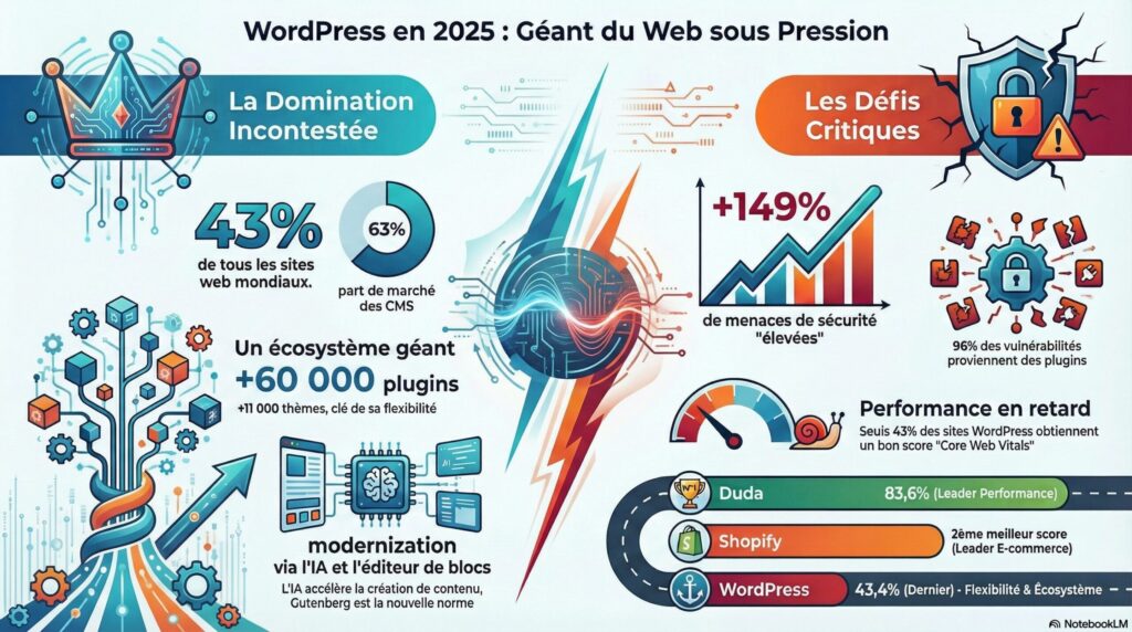 infographie WordPress 2025