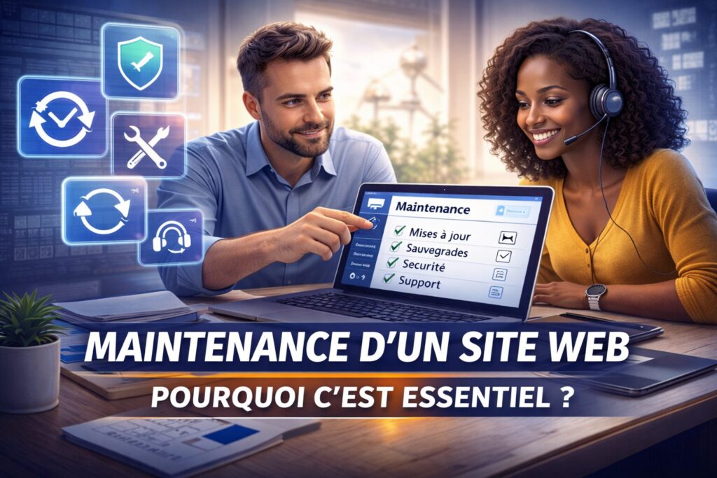image illustrant le titre de l'article : maintenance d'un site web : pourquoi c'est enssentiel?