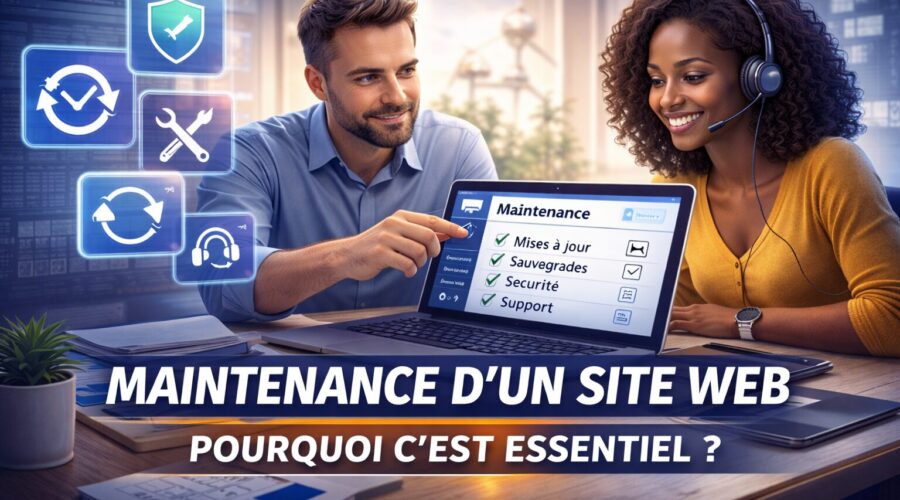 image illustrant le titre de l'article : maintenance d'un site web : pourquoi c'est enssentiel?